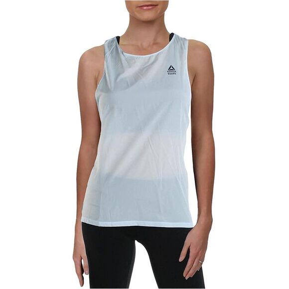 Reebok Womens CrossFit Light Woven Tank Top, glablu, M - Picture 1 of 1